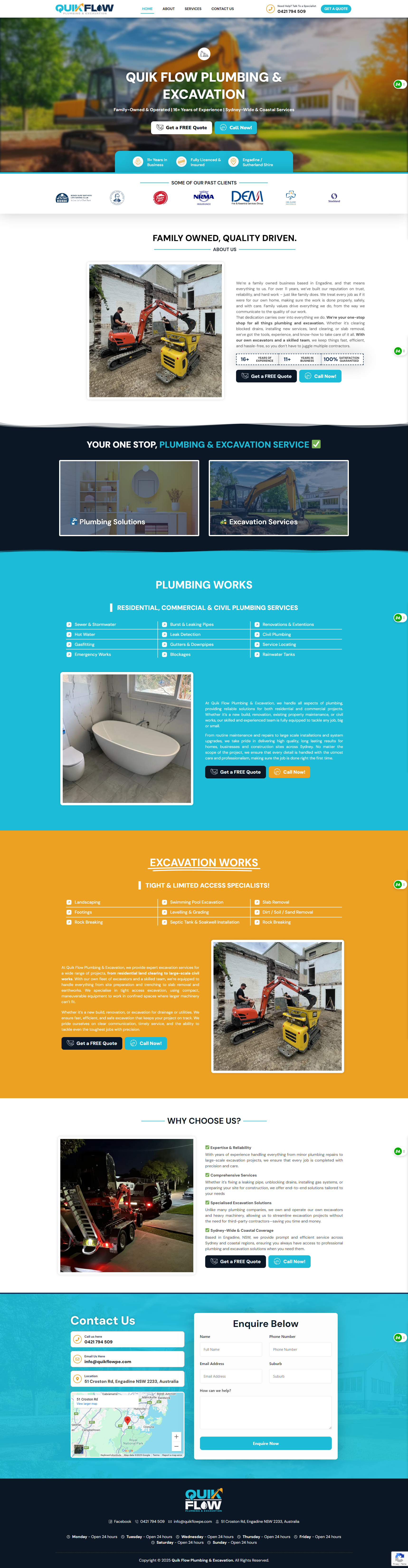 quikflow Plumbing Web Design